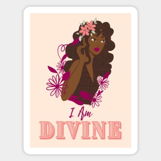 I Am Divine - Black Girl Magic Magnet